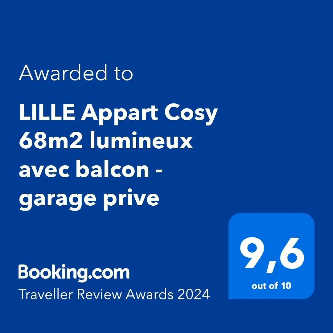 Lille Appart Cosy 68M2 Lumineux Avec Balcon - Garage Prive Apartment